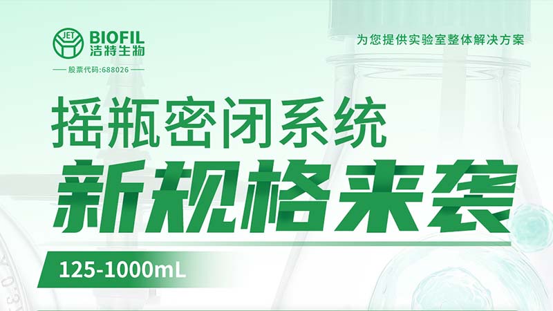 新品上线 | w66最给力的老牌生物摇瓶密闭系统新规格125-1000mL来袭！